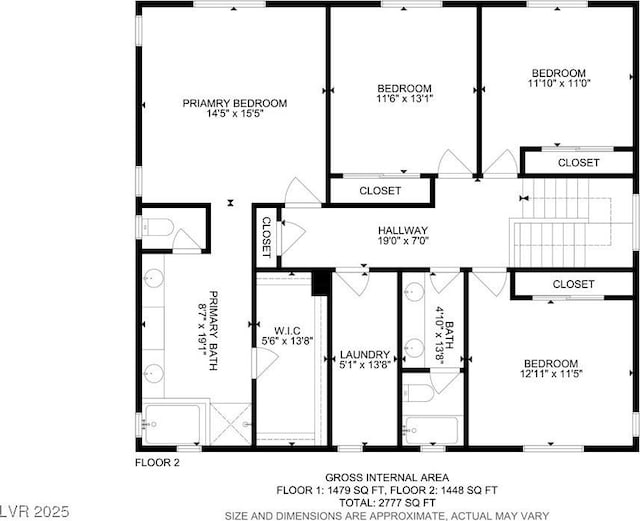 1208 Silver Bark Ave, North Las Vegas, NV 89081 - view of floor plan / room layout