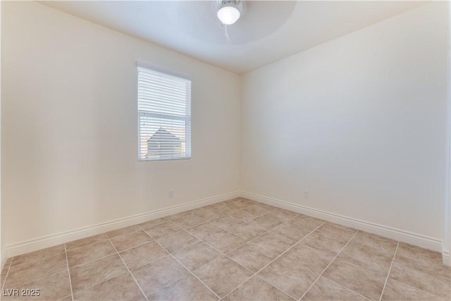 4588 Dover Straight St, Las Vegas, NV 89115 - spare room with ceiling fan and baseboards