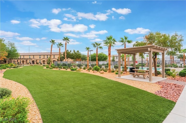 4588 Dover Straight St, Las Vegas, NV 89115 - view of home's community with a pergola and a patio area