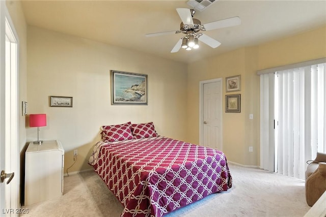 1713 Sky Of Red Dr Unit 201, Las Vegas, NV 89128 - carpeted bedroom with baseboards and a ceiling fan