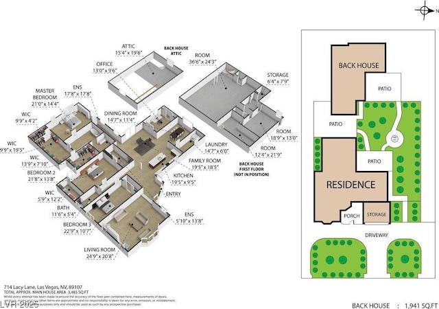 714 Lacy Ln, Las Vegas, NV 89107 - view of home floor plan
