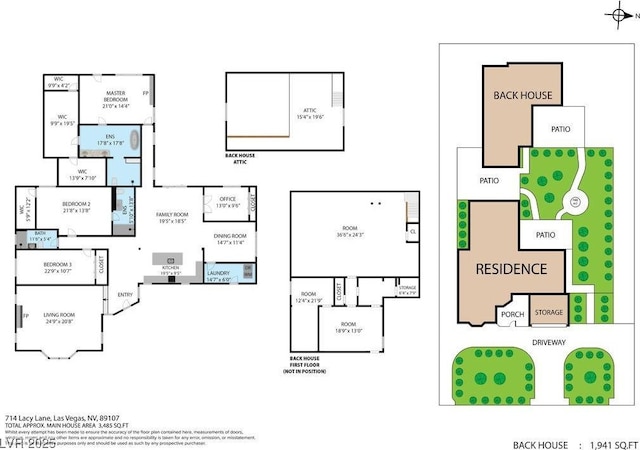 714 Lacy Ln, Las Vegas, NV 89107 - view of floor plan / room layout