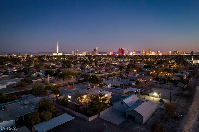 714 Lacy Ln, Las Vegas, NV 89107 - bird's eye view of city skyline