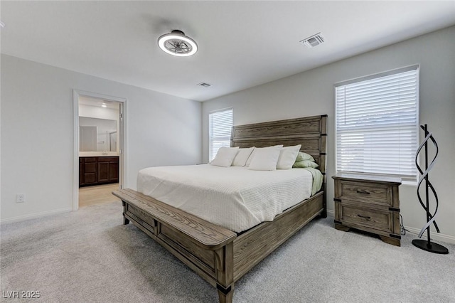 4133 Golden Fleece Ave, Las Vegas, NV 89141 - bedroom featuring light carpet and ensuite bath