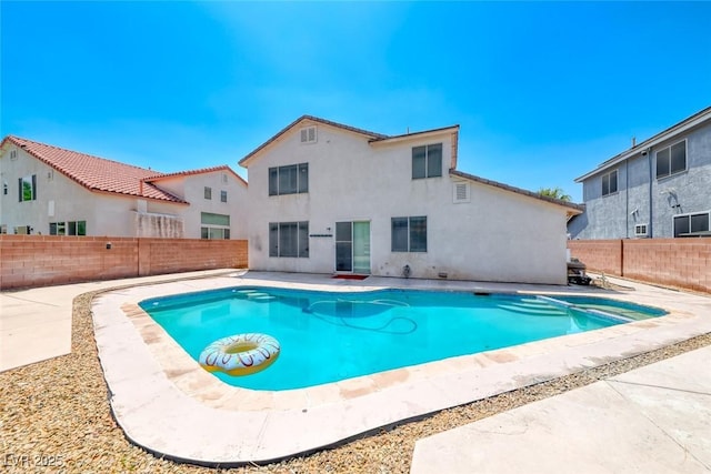 208 Glendon St, Henderson, NV 89074 - view of pool with a fenced backyard and a patio