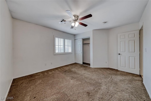 208 Glendon St, Henderson, NV 89074 - unfurnished bedroom with carpet flooring, a closet, and ceiling fan