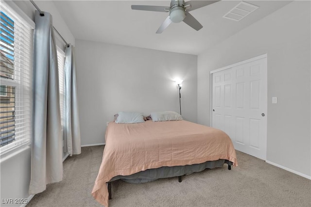 4650 Blaise Ave Unit 102, North Las Vegas, NV 89084 - bedroom featuring carpet and a ceiling fan