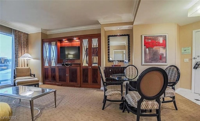 125 E Harmon Ave Unit 220, Las Vegas, NV 89109 - living area with crown molding and baseboards