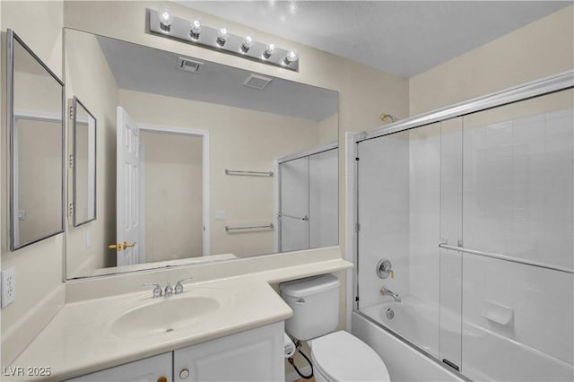 3520 Round Valley Way, Las Vegas, NV 89129 - bathroom featuring vanity and bath / shower combo with glass door