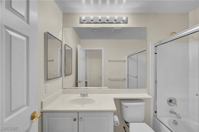 3520 Round Valley Way, Las Vegas, NV 89129 - bathroom featuring vanity and enclosed tub / shower combo