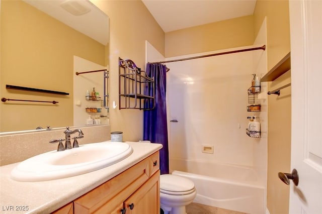 8465 Picket Ridge Ct, Las Vegas, NV 89143 - full bath with vanity and shower / bathtub combination with curtain