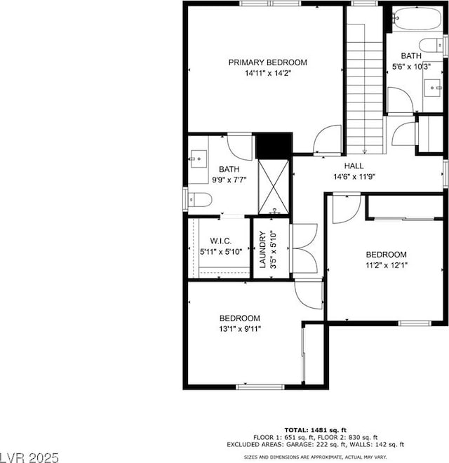6443 Burlap Ct, Las Vegas, NV 89122 - view of room layout
