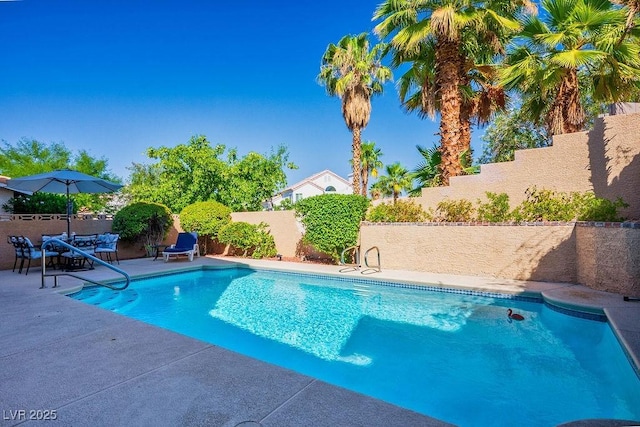 2228 Brighton Shore St, Las Vegas, NV 89128 - view of swimming pool with a fenced backyard and a patio area