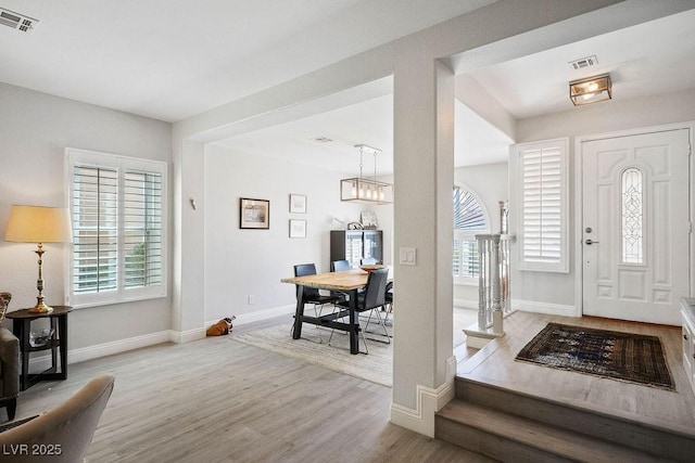 2228 Brighton Shore St, Las Vegas, NV 89128 - foyer entrance with wood finished floors and baseboards
