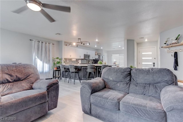 441 Groft Way, Henderson, NV 89015 - living area featuring a ceiling fan