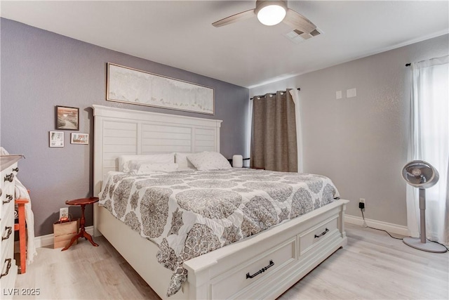 441 Groft Way, Henderson, NV 89015 - bedroom featuring light wood finished floors and a ceiling fan