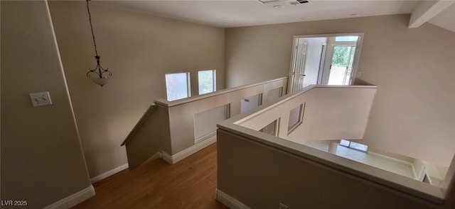 9204 Vosburgh Dr, Las Vegas, NV 89117 - staircase featuring wood finished floors and baseboards