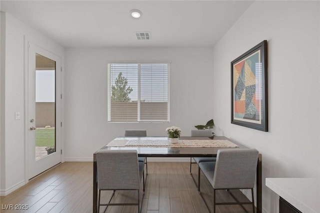 9827 Mojave Mountain St, Las Vegas, NV 89166 - dining area featuring wood finished floors and recessed lighting