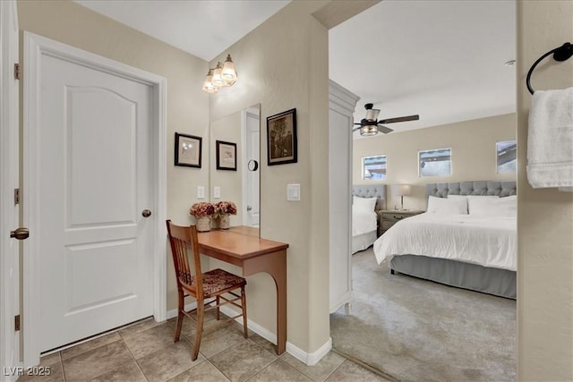 9916 Fallowdeer Ct, Las Vegas, NV 89149 - bedroom featuring tile patterned flooring and a ceiling fan