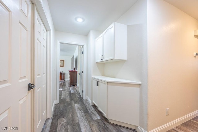 7824 Indian Cloud Ave, Las Vegas, NV 89129 - hall with dark wood-style floors and recessed lighting