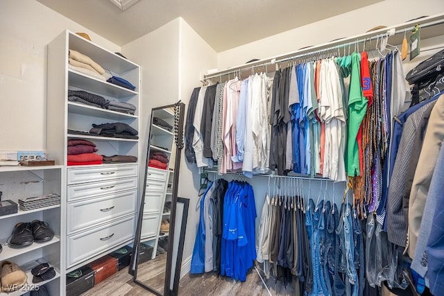 7824 Indian Cloud Ave, Las Vegas, NV 89129 - spacious closet featuring wood finished floors