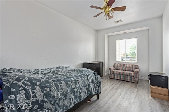 60 N Fogg St, Las Vegas, NV 89110 - bedroom featuring wood finished floors and a ceiling fan