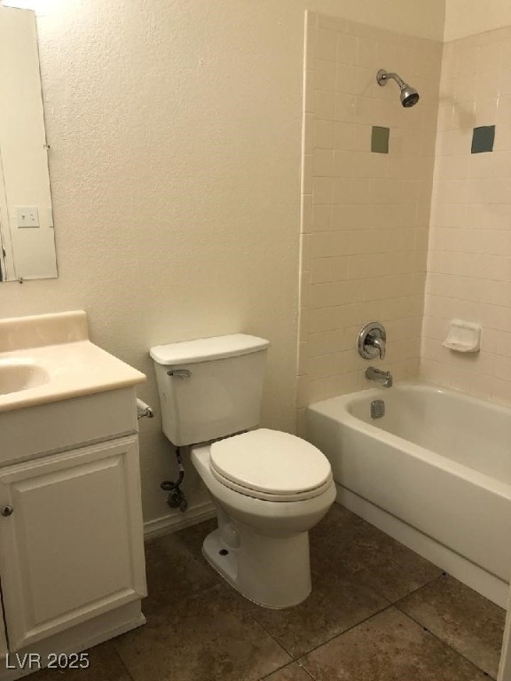 425 N Lamb Blvd Unit D, Las Vegas, NV 89110 - bathroom with vanity, shower / bathtub combination, and tile patterned flooring