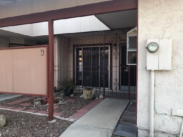 425 N Lamb Blvd Unit D, Las Vegas, NV 89110 - doorway to property with a gate