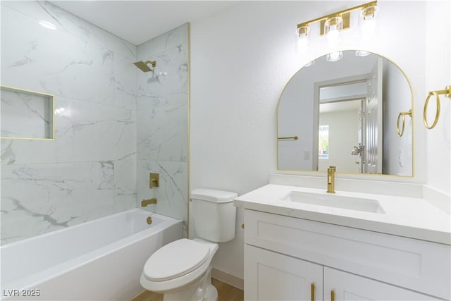 6760 Fallona Ave, Las Vegas, NV 89156 - full bath featuring vanity and washtub / shower combination