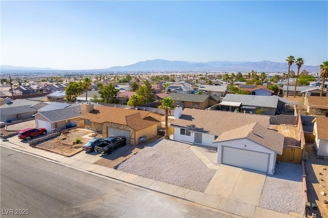 6760 Fallona Ave, Las Vegas, NV 89156 - aerial view of residential area featuring a mountain backdrop