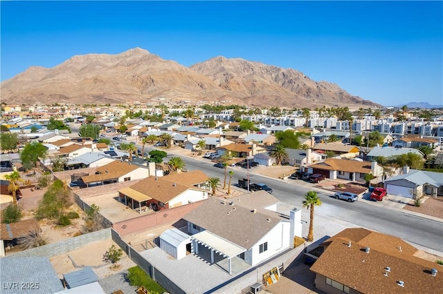 6760 Fallona Ave, Las Vegas, NV 89156 - aerial view of residential area with a mountainous background