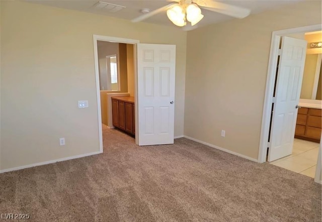 2648 Blairgowrie Dr, Henderson, NV 89044 - unfurnished bedroom featuring light colored carpet and ceiling fan