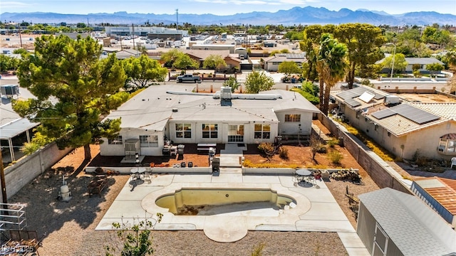 639 Lacy Ln, Las Vegas, NV 89107 - aerial view of residential area with a mountainous background