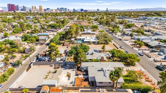 639 Lacy Ln, Las Vegas, NV 89107 - aerial perspective of suburban area with a mountain backdrop