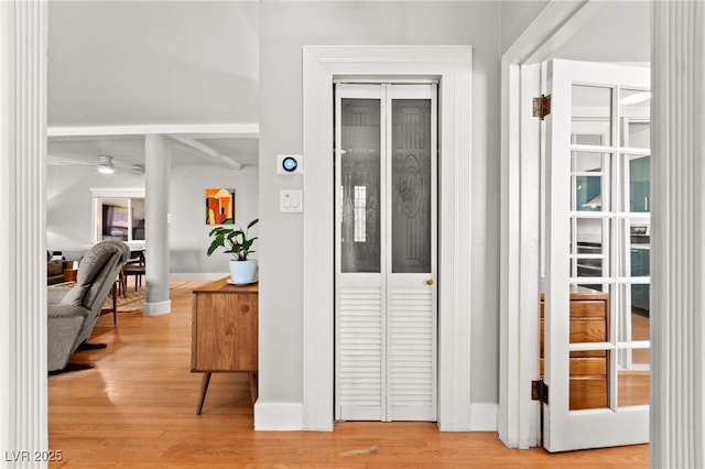 639 Lacy Ln, Las Vegas, NV 89107 - corridor featuring wood finished floors and baseboards
