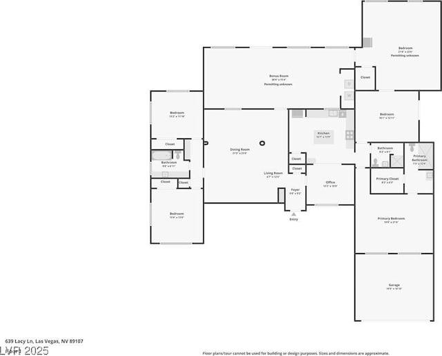 639 Lacy Ln, Las Vegas, NV 89107 - view of room layout