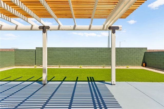 1904 Leaning Pine Way, Las Vegas, NV 89128 - fenced backyard featuring a pergola and a patio