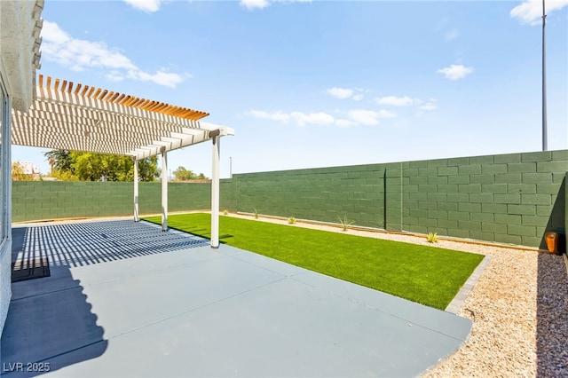 1904 Leaning Pine Way, Las Vegas, NV 89128 - fenced backyard with a patio and a pergola