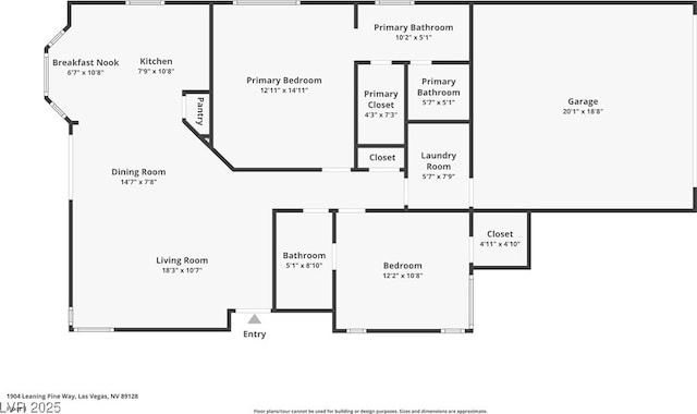 1904 Leaning Pine Way, Las Vegas, NV 89128 - view of property floor plan