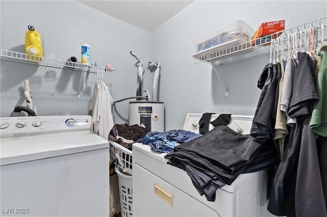 2060 Rancho Lake Dr Unit 103, Las Vegas, NV 89108 - laundry area featuring washer and clothes dryer and electric water heater