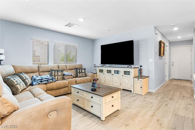 906 Cadence View Way, Henderson, NV 89011 - living room featuring light wood-style flooring and recessed lighting