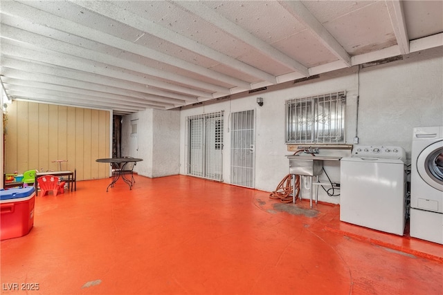 4709 Alpine Pl, Las Vegas, NV 89107 - view of patio / terrace with separate washer and dryer