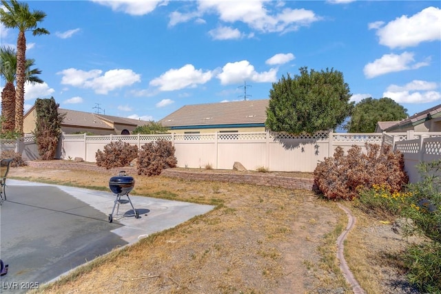 5630 Midnight Breeze St, North Las Vegas, NV 89081 - fenced backyard featuring a patio area