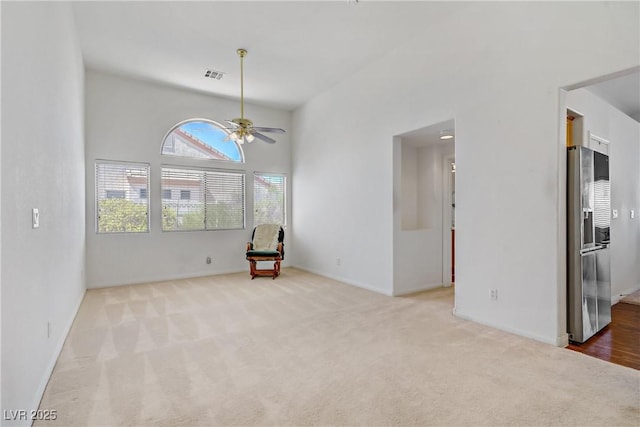 5630 Midnight Breeze St, North Las Vegas, NV 89081 - empty room featuring ceiling fan and carpet floors