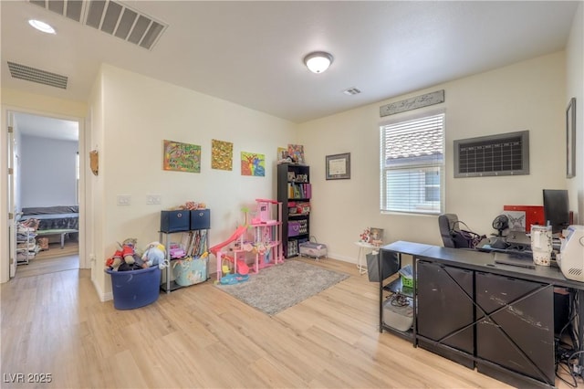8104 Switchback Run St, Las Vegas, NV 89166 - playroom featuring wood finished floors and a desk