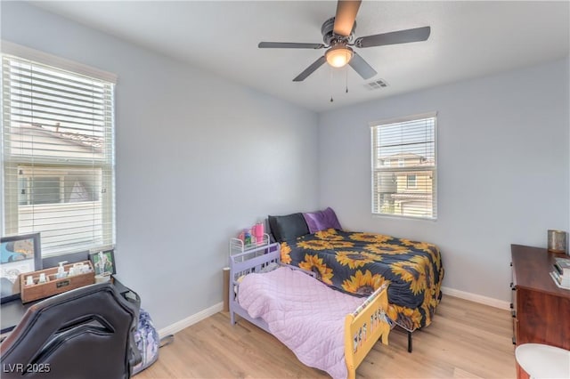 8104 Switchback Run St, Las Vegas, NV 89166 - bedroom with wood finished floors and a ceiling fan