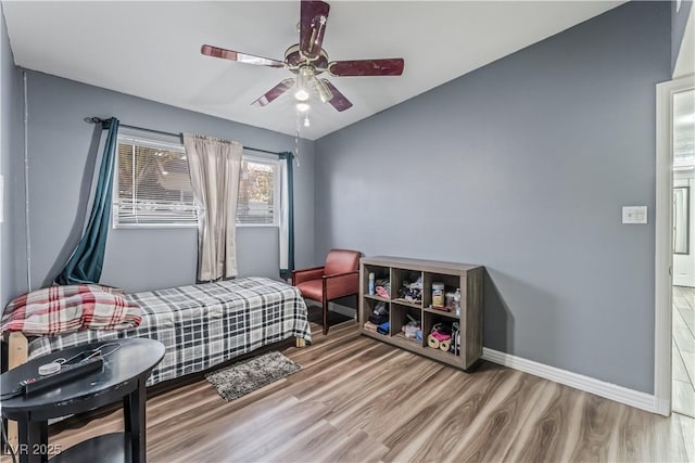 1905 Las Verdes St, Las Vegas, NV 89102 - bedroom with wood finished floors and a ceiling fan