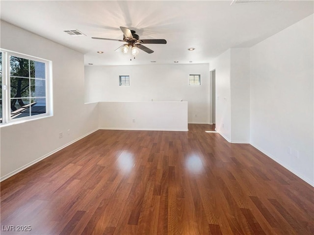 8872 Niche Ave, Las Vegas, NV 89149 - spare room with ceiling fan, wood finished floors, and recessed lighting