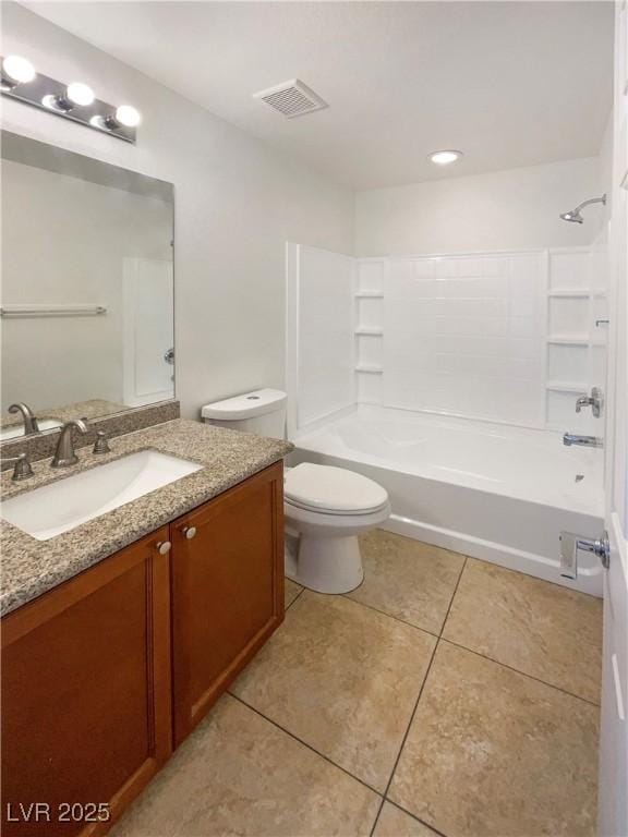 8872 Niche Ave, Las Vegas, NV 89149 - bathroom featuring vanity, tile patterned flooring, and bathing tub / shower combination