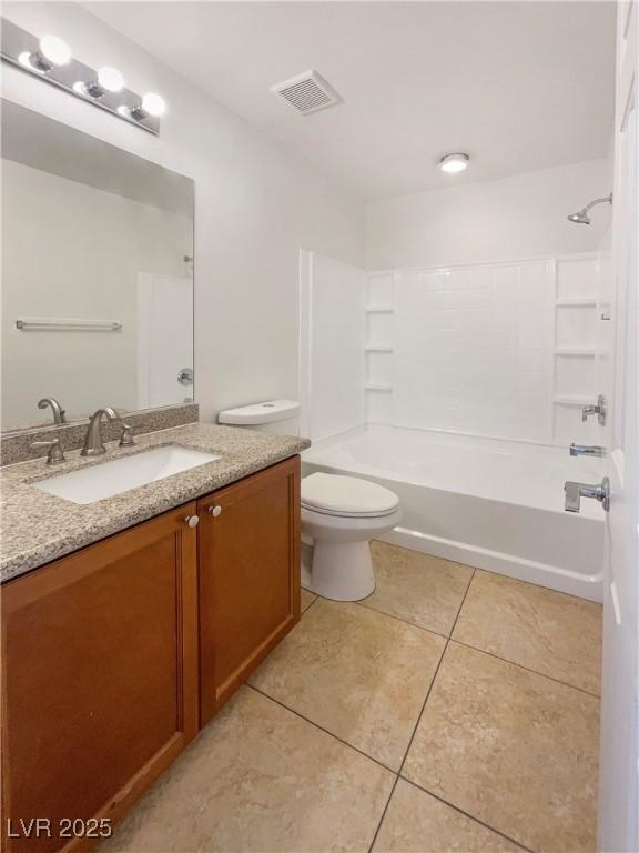 8872 Niche Ave, Las Vegas, NV 89149 - bathroom with vanity, tile patterned floors, and  shower combination